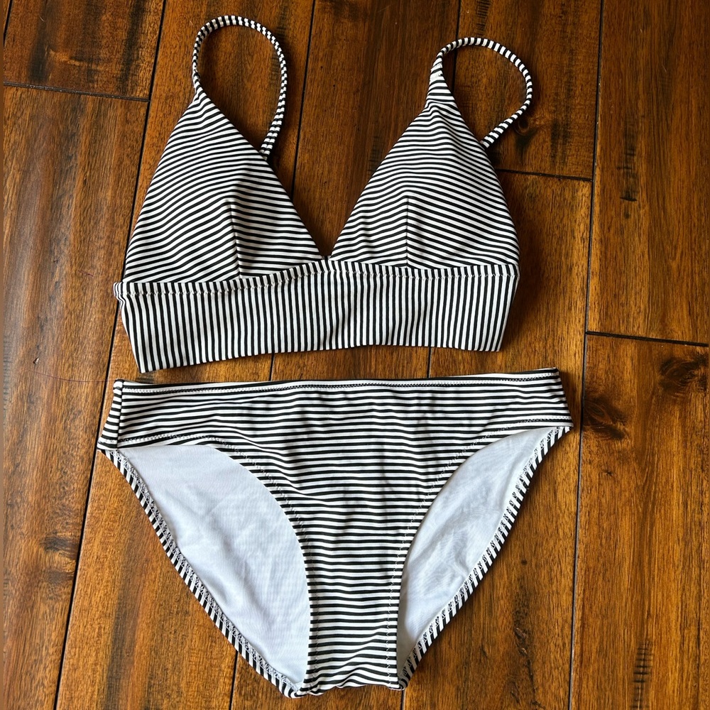 NWT Aerie Striped Bikini Set